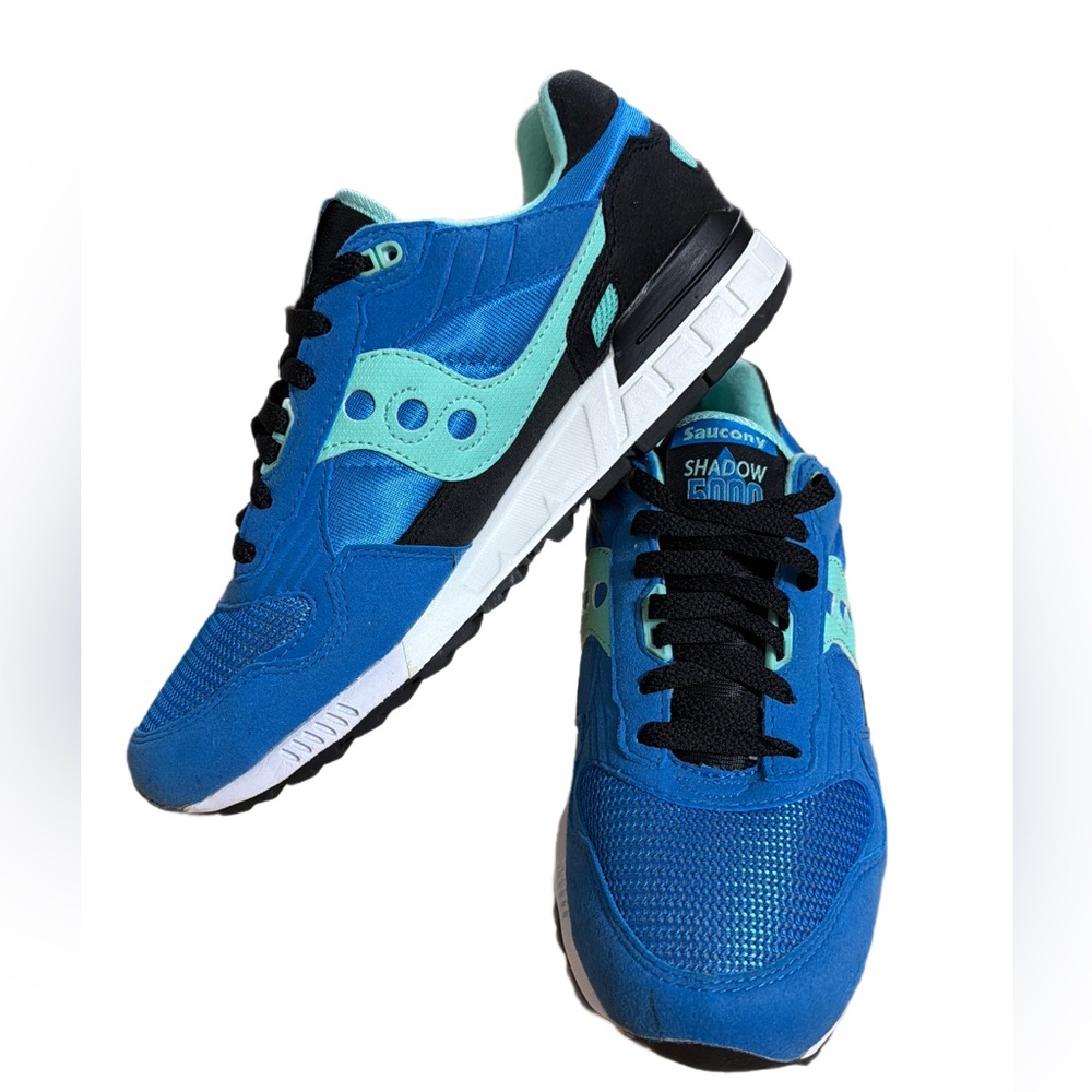 Saucony Shadow 5000 Blue and Black Athletic Shoes Men’s size 10.5 EUC 1X - Picture 9 of 12